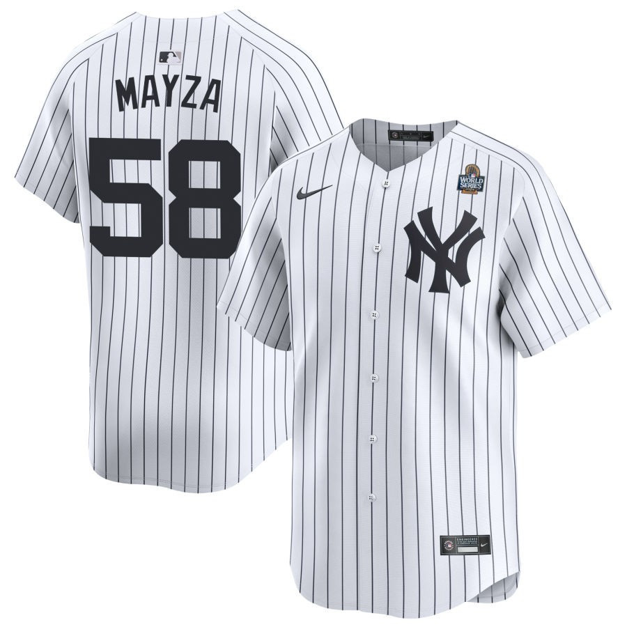 Tim Mayza 58 New York Yankees 2024 World Series Home Limited Player Men Jersey - White