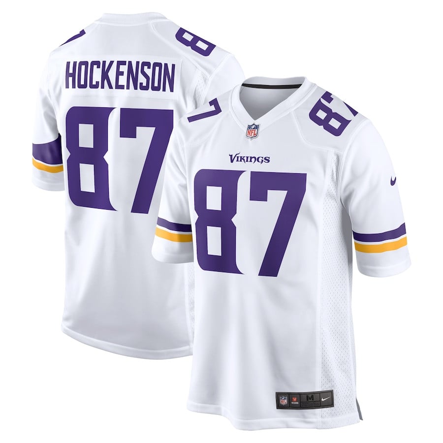 T.j. Hockenson 87 Minnesota Vikings Men Game Jersey - White Js2861
