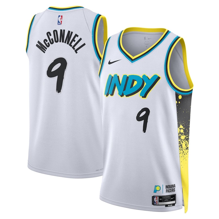 T.j. Mcconnell 9 Indiana Pacers Unisex 2024/25 Swingman Player Jersey - City Edition - White