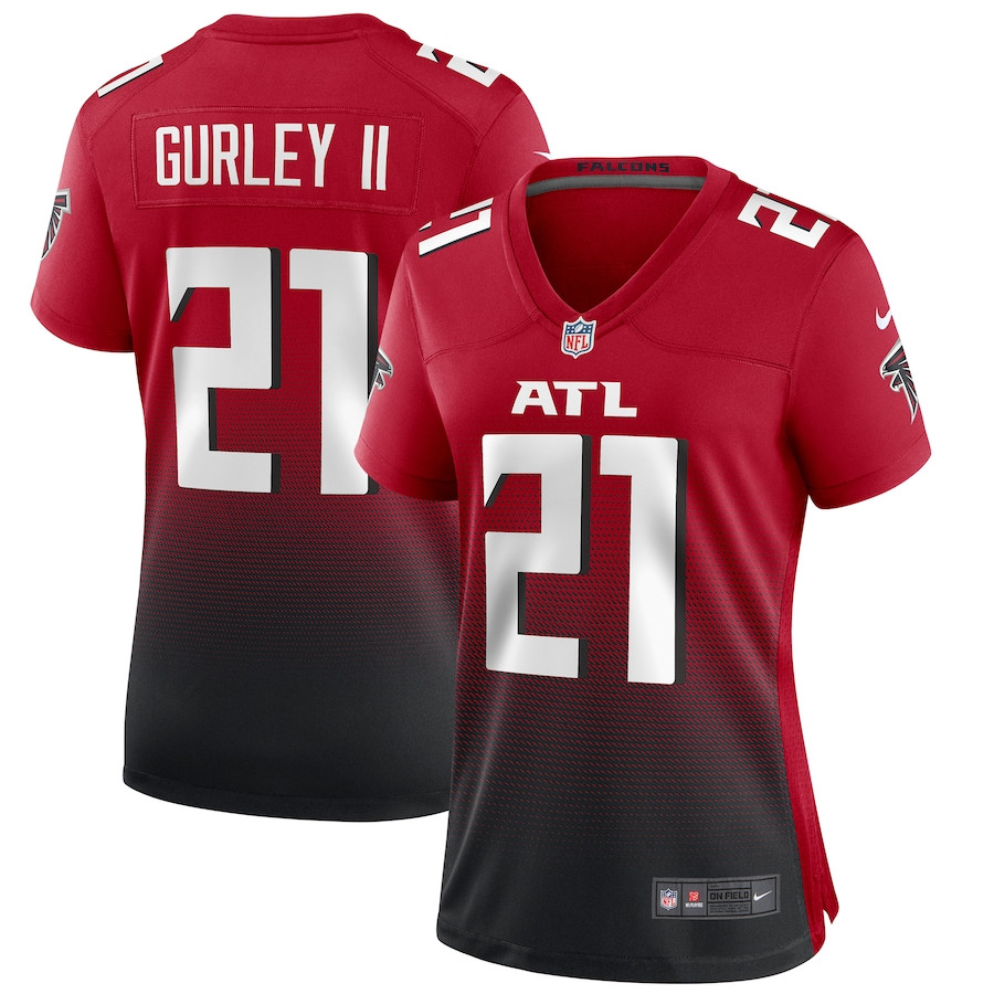 Todd Gurley Ii 21 Atlanta Falcons Women 2nd Alternate Game Jersey - Red Js5261