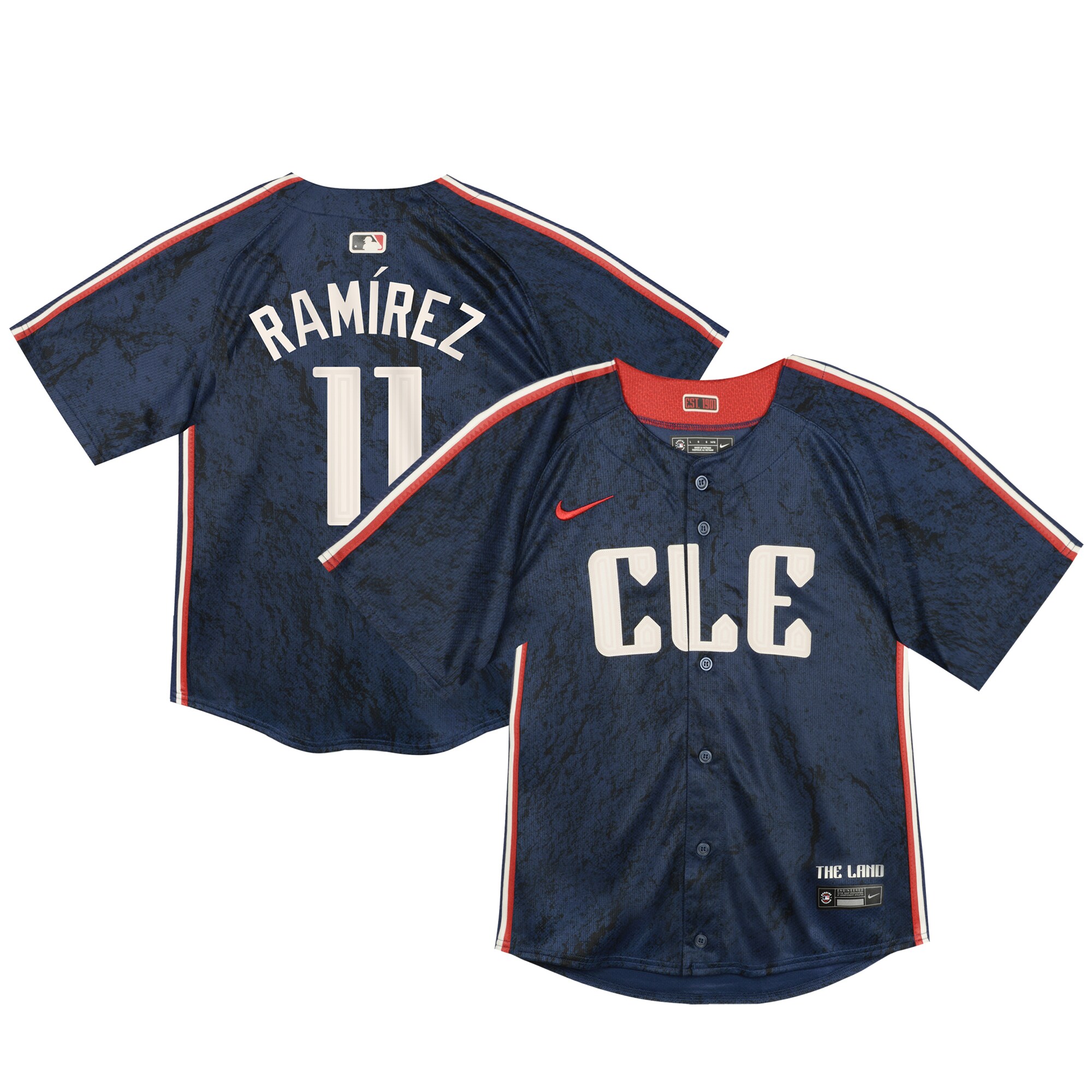 Toddler Cleveland Guardians Jose Ramirez Navy 2024 City Connect Limited Jersey