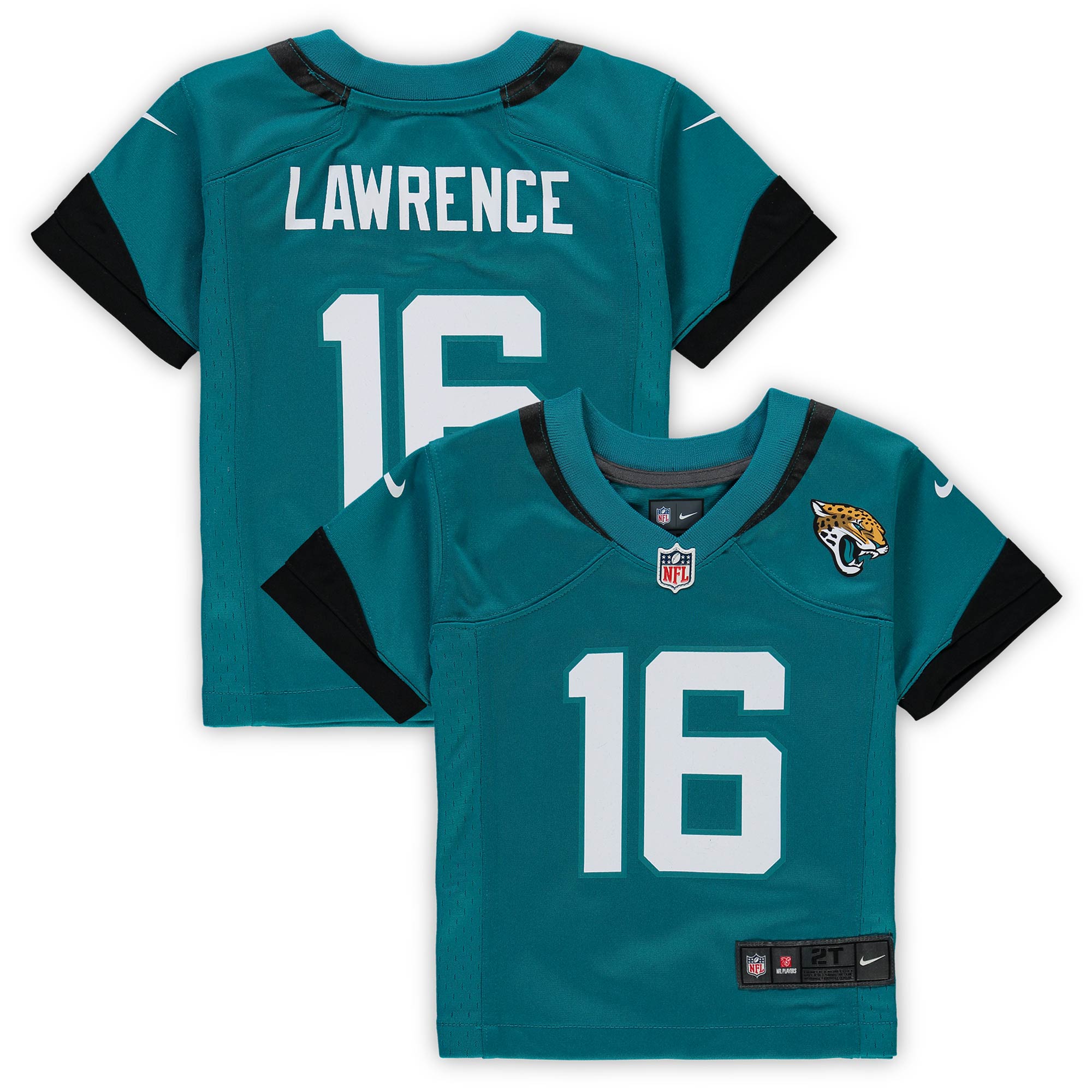 Toddler Jacksonville Jaguars Trevor Lawrence Teal Game Jersey Js9078