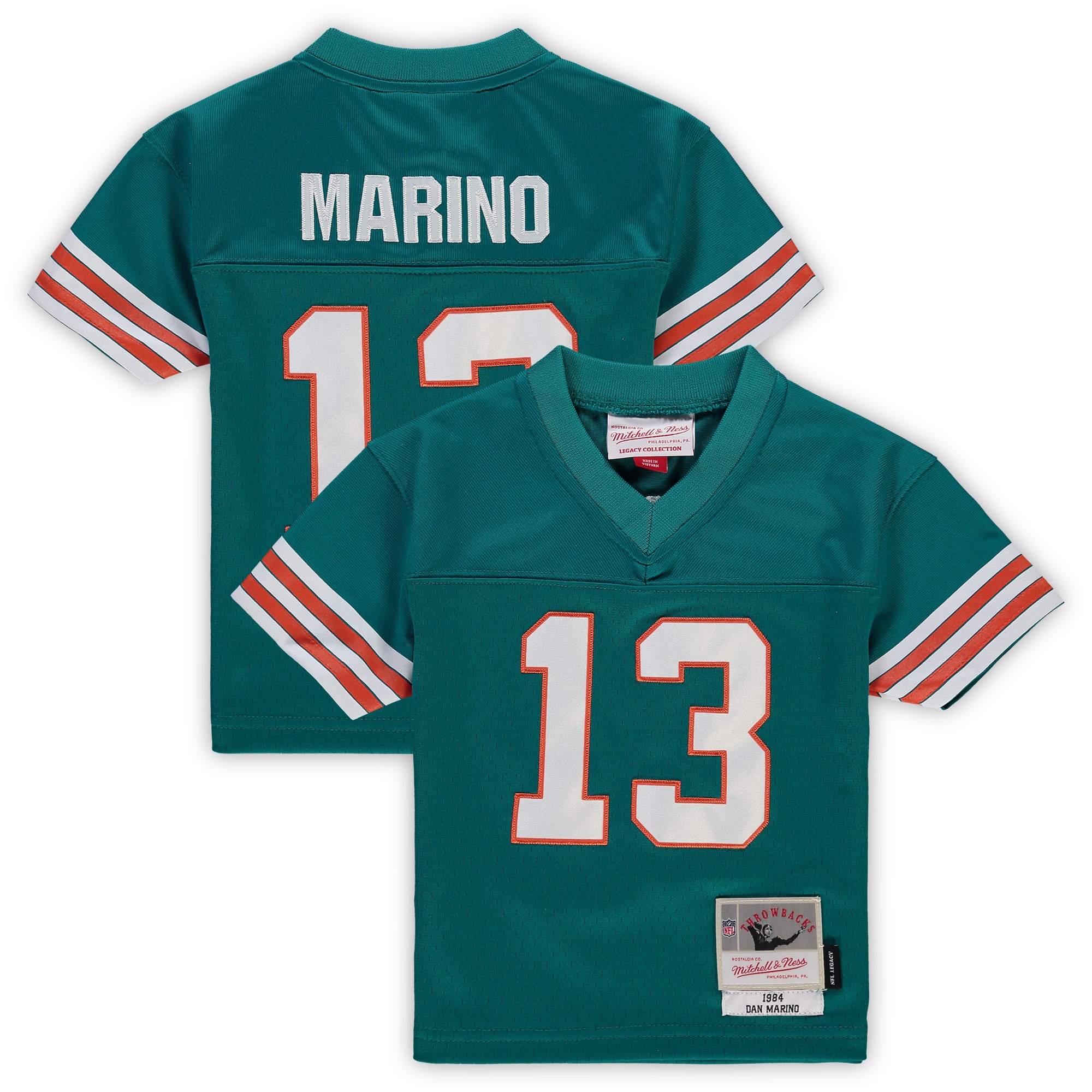 Toddler Mitchell & Ness Dan Marino Aqua Miami Dolphins 1984 Retired Legacy Jersey Js5767