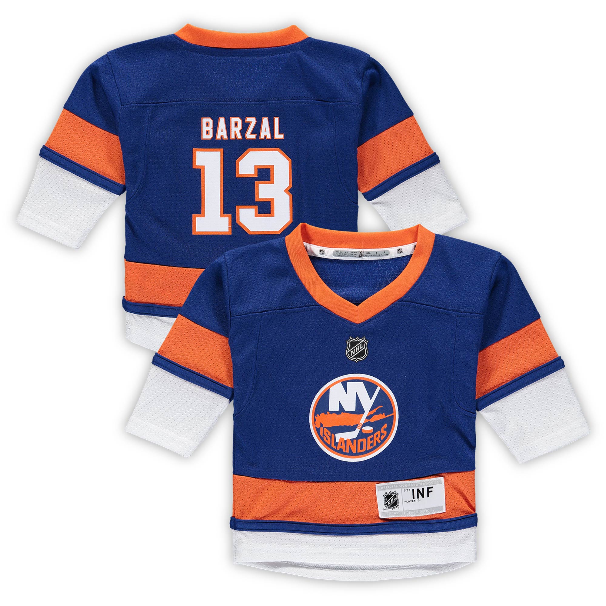 Toddler New York Islanders Mathew Barzal Infant Home Player Jersey