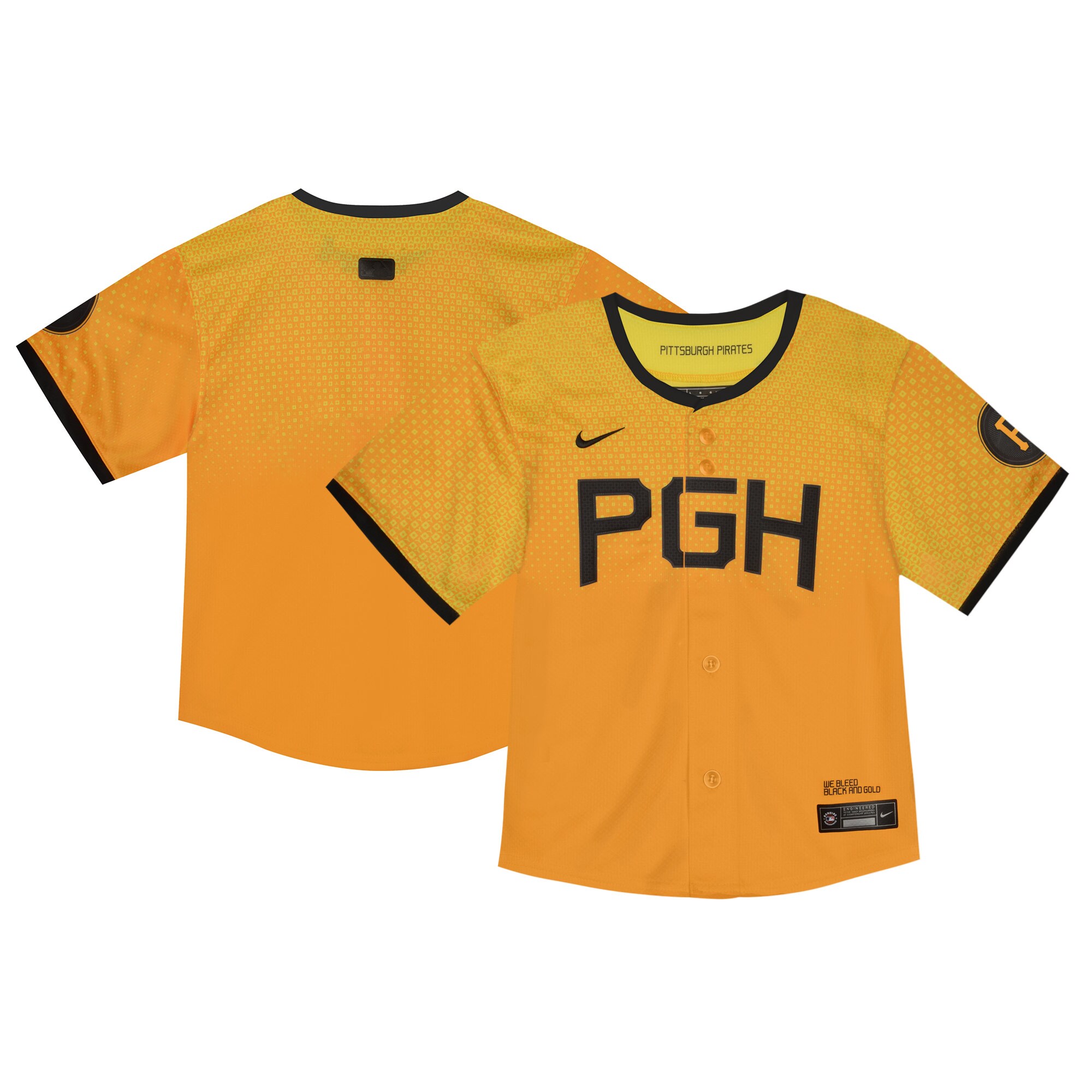 Toddler Pittsburgh Pirates Yellow City Connect Limited Jersey