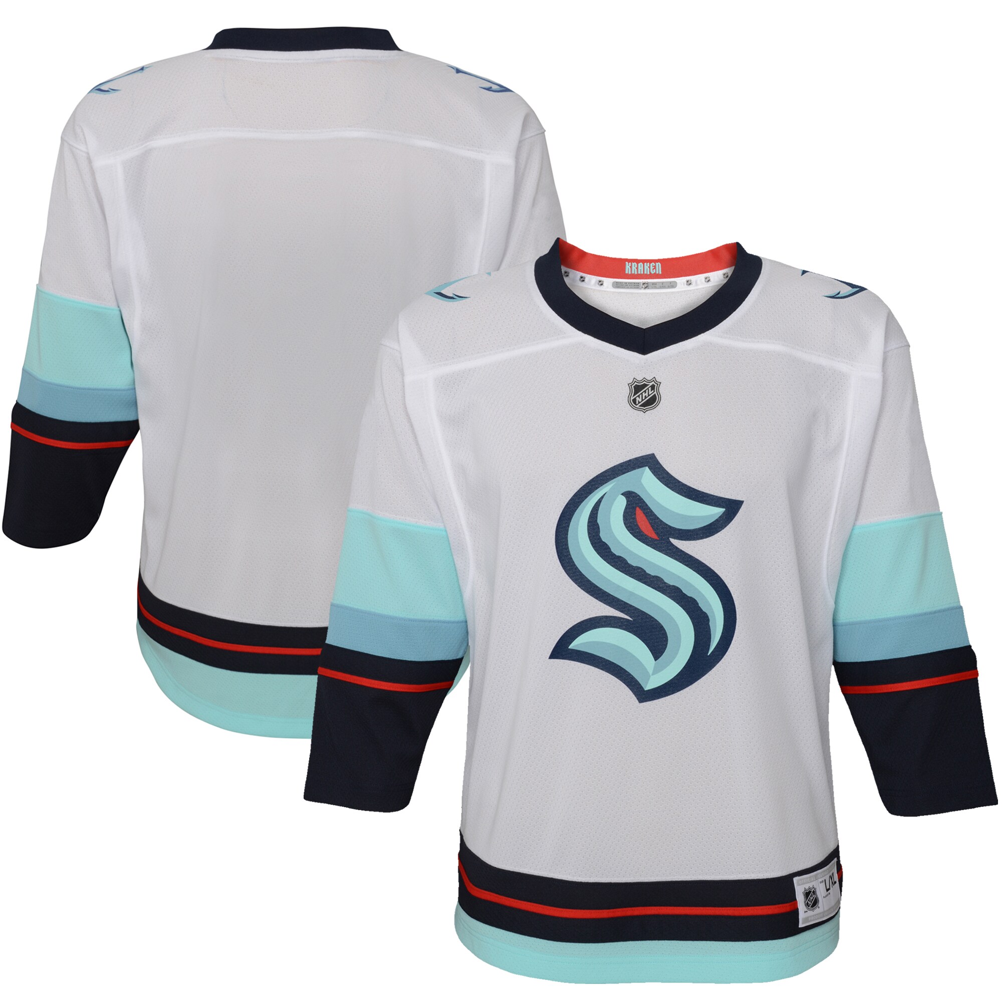 Toddler Seattle Kraken White Away Jersey