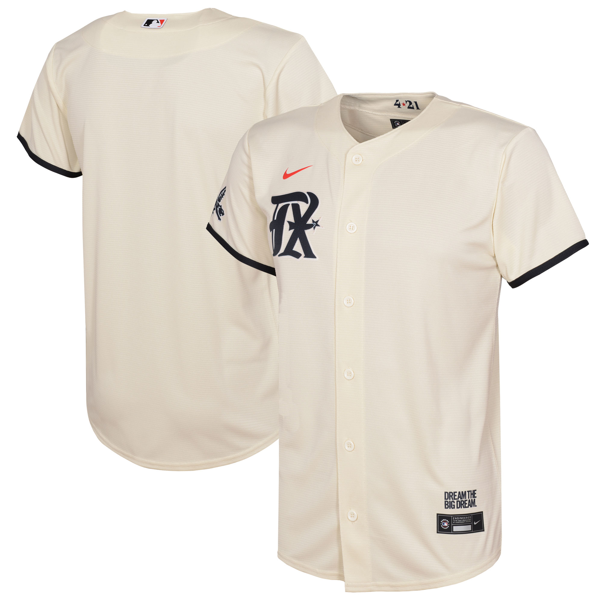 Toddler Texas Rangers Cream City Connect Jersey