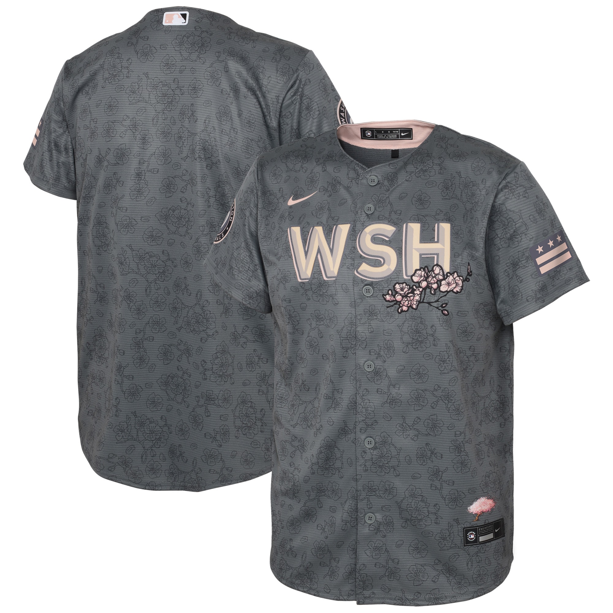 Toddler Washington Nationals Gray City Connect Jersey