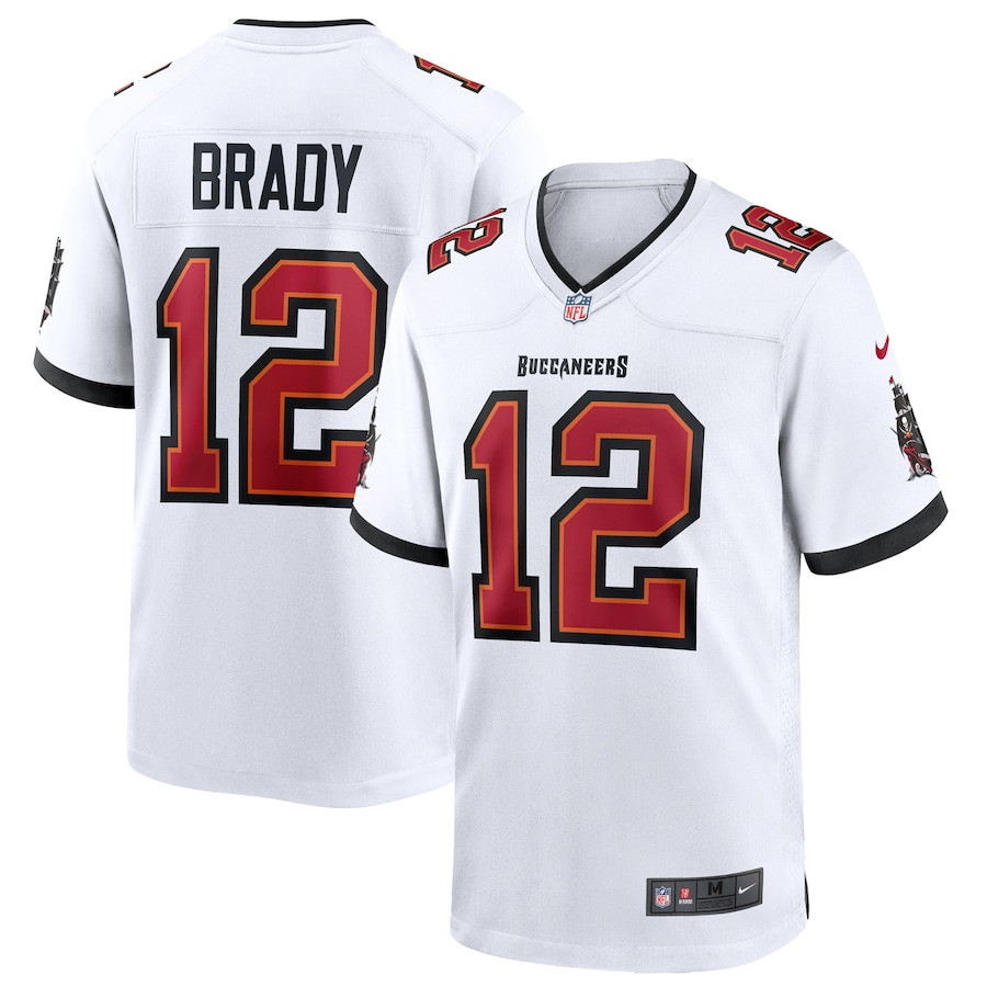 Tom Brady 12 Tampa Bay Buccaneers Men Game Jersey - White Js9828