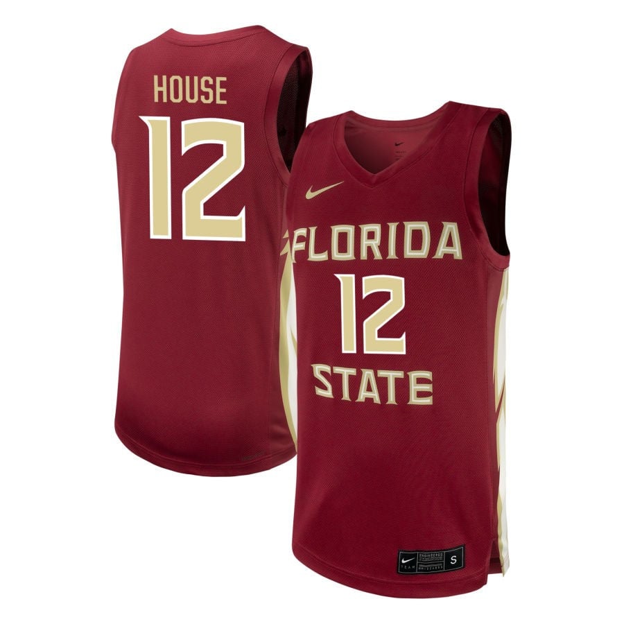 Tom House 12 Florida State Seminoles Nil Men's Basketball Jersey - Garnet