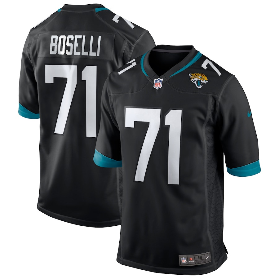 Tony Boselli 71 Jacksonville Jaguars Men Game Retired Jersey - Black Js3299