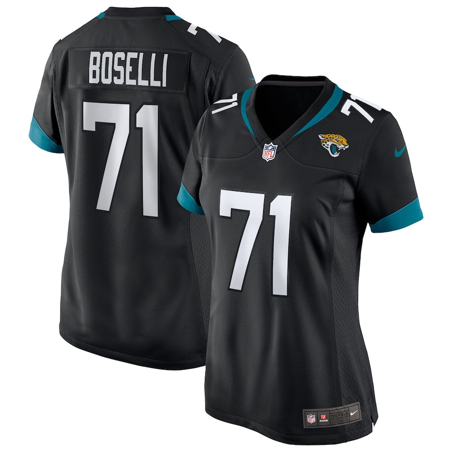 Tony Boselli 71 Jacksonville Jaguars Women Game Retired Jersey - Black Js5807
