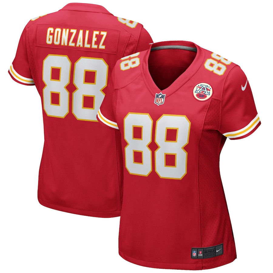 Tony Gonzalez 88 Kansas City Chiefs Women Game Retired Jersey - Red Js9397
