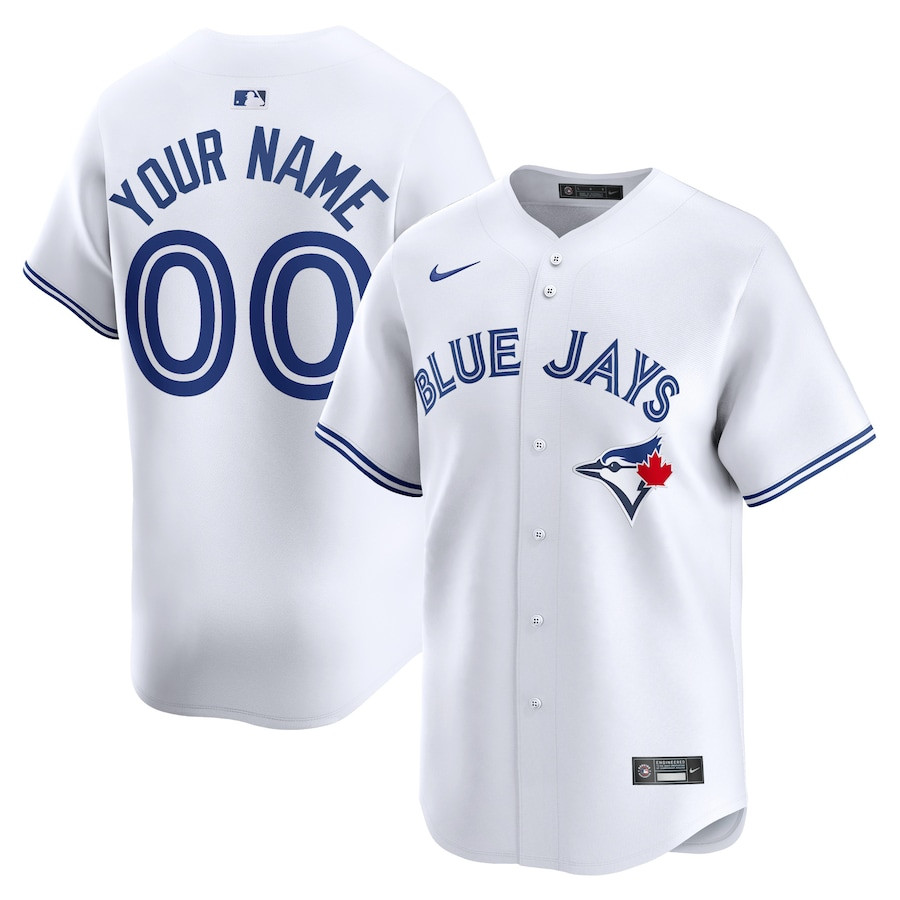 Toronto Blue Jays Home Limited Custom Youth Jersey - White