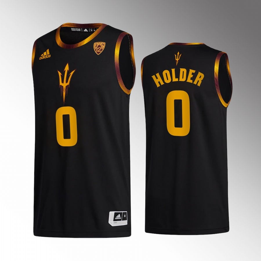 Tra Holder 0 Arizona State Sun Devils Black Jersey College Basketball