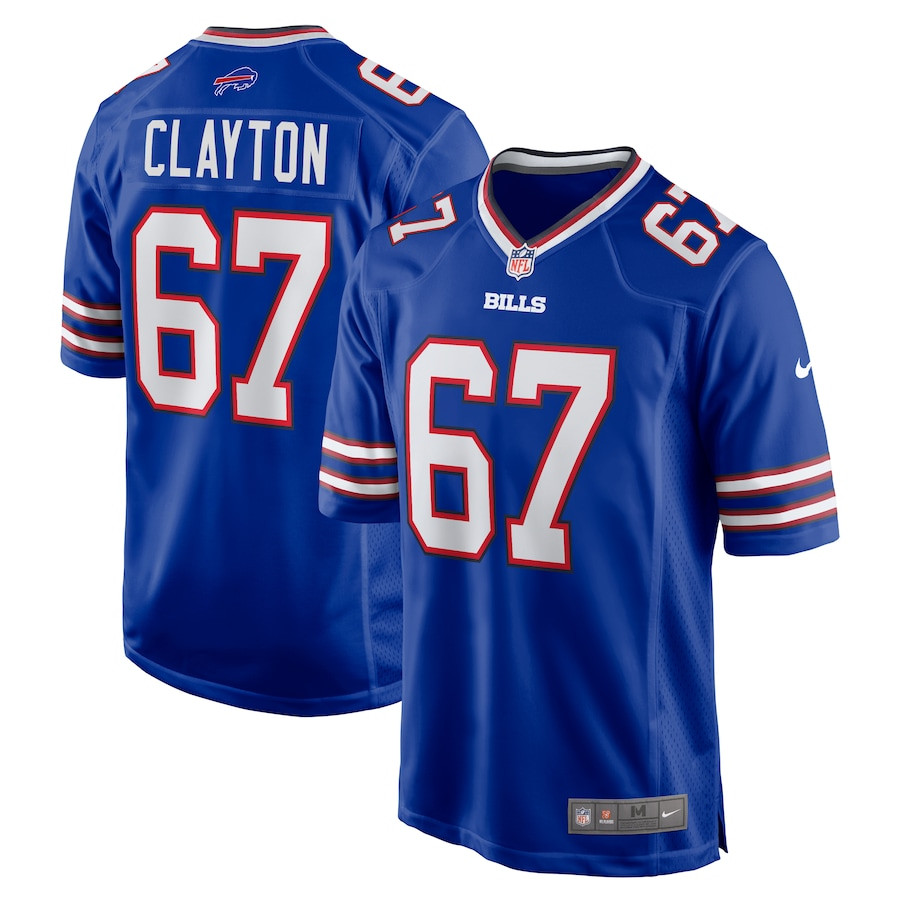 Travis Clayton 67 Buffalo Bills Game Men Jersey - Royal Js5472