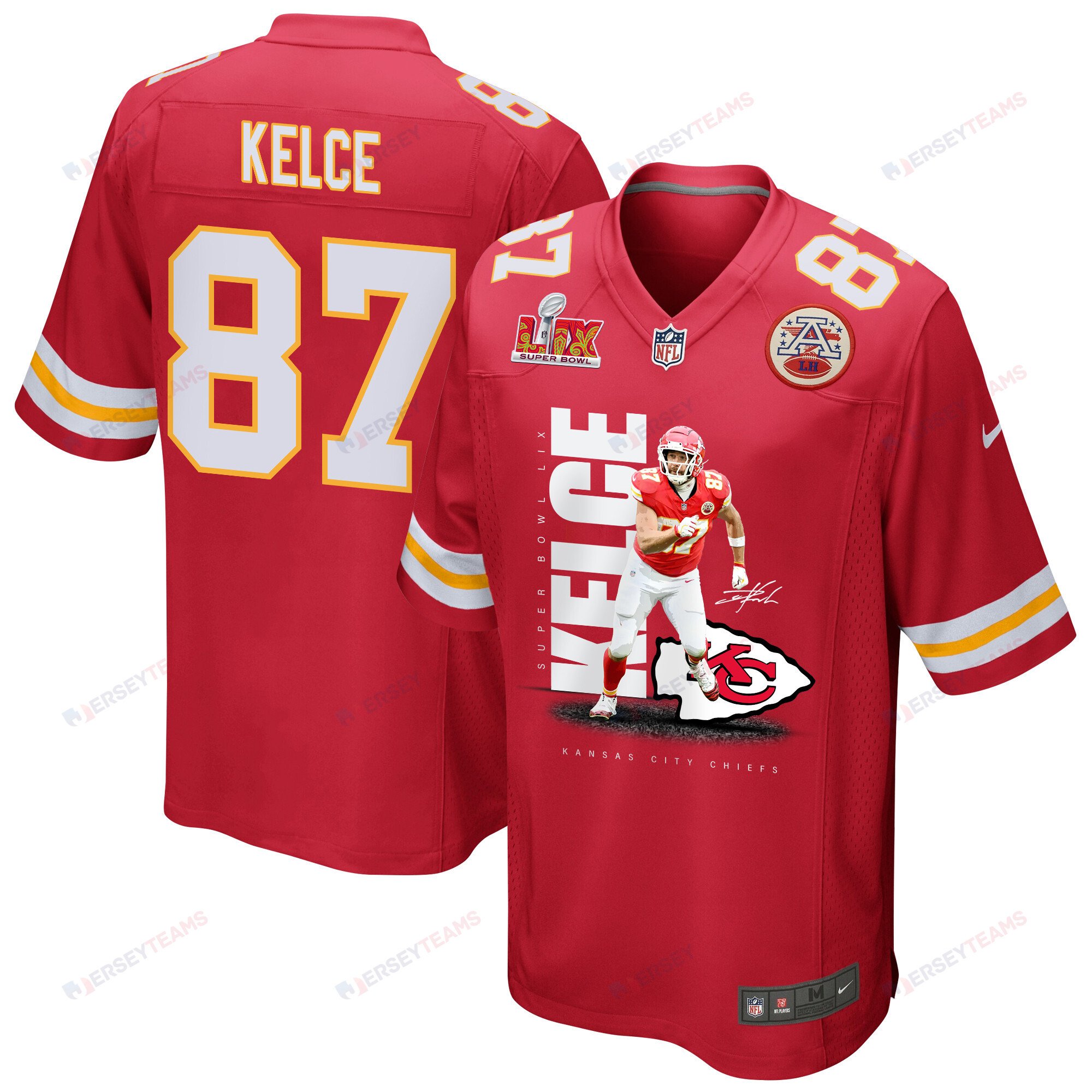 Travis Kelce 87 Kansas City Chiefs The Kansas City Stallion Game Men Jersey - Red Js3512