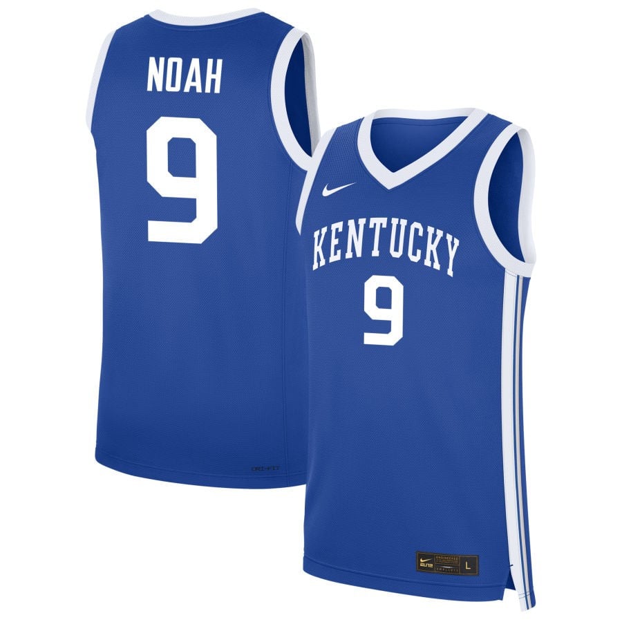 Trent Noah 9 Kentucky Wildcats Nil Men's Basketball Jersey - Royal