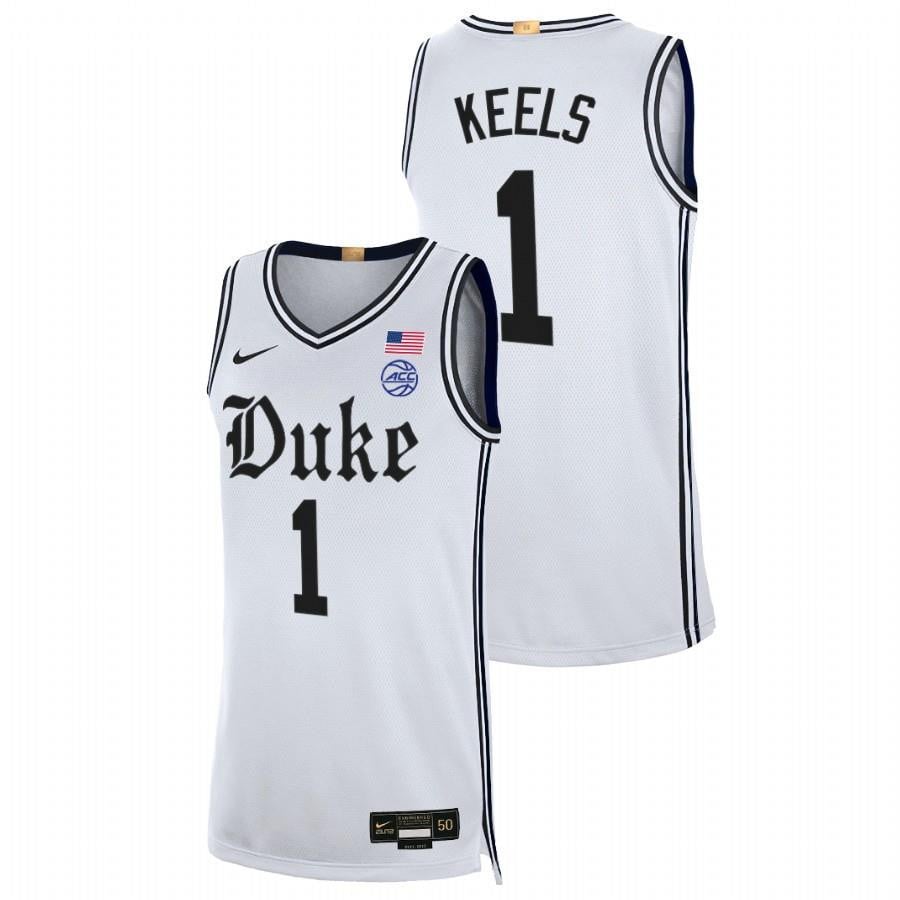 Trevor Keels 1 White Duke Blue Devils 2023 Limited Basketball The Brotherhood Jersey