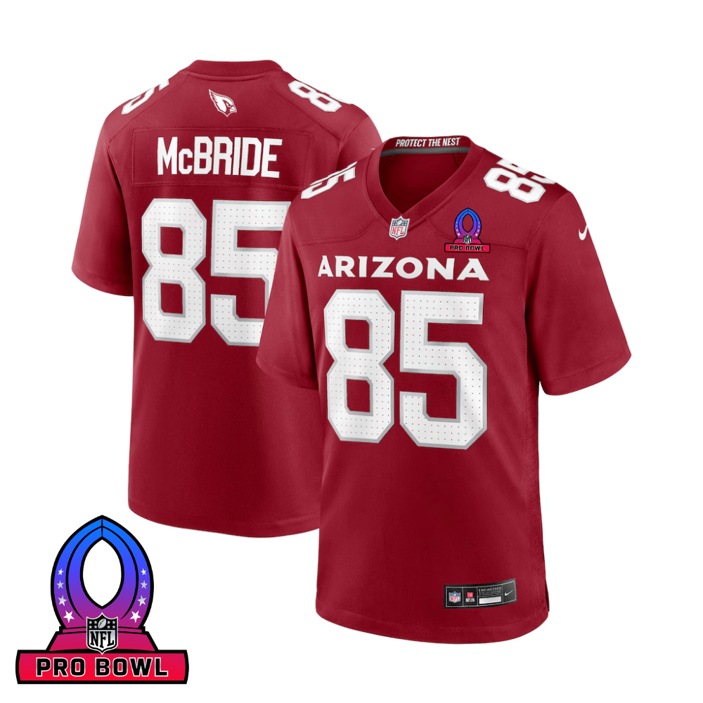 Trey Mcbride 85 Arizona Cardinals 2025 Pro Bowl Patch Game Men Jersey - Cardinal Js4984