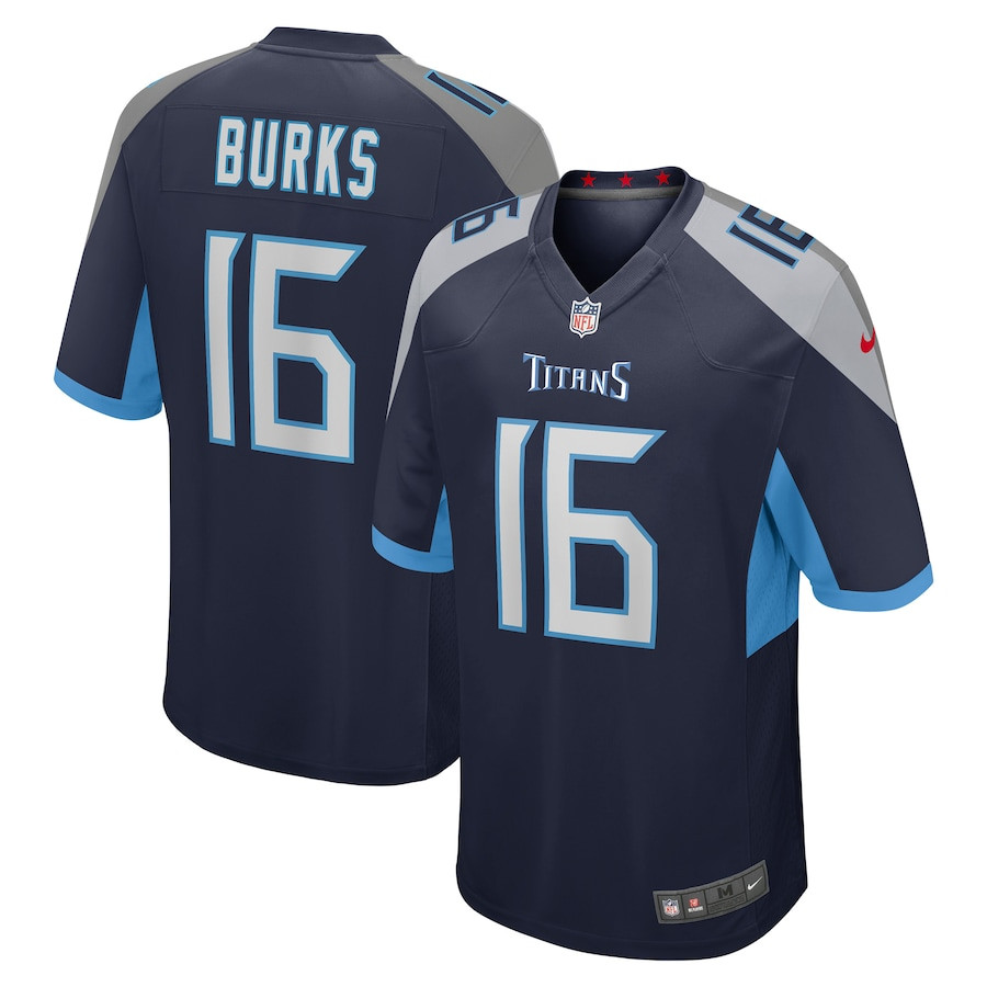 Treylon Burks 6 Tennessee Titans Men Team Game Jersey - Navy Js2175