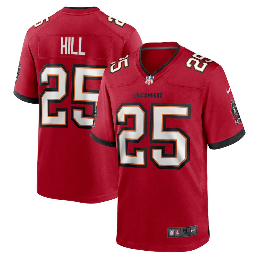 Troy Hill 25 Tampa Bay Buccaneers Game Men Jersey - Red Js2002