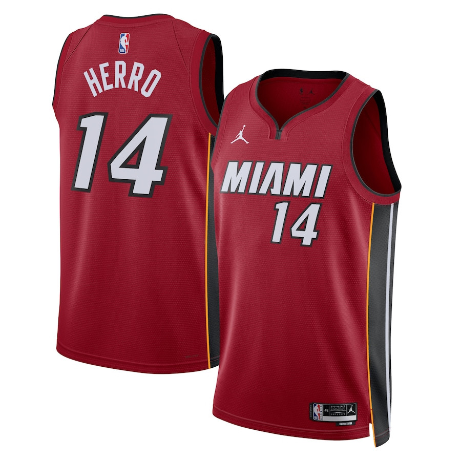 Tyler Herro 14 Miami Heat Unisex Swingman Jersey - Statement Edition - Crimson