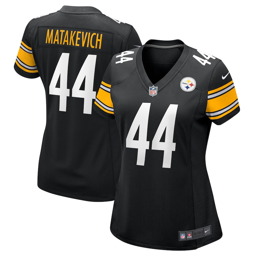 Tyler Matakevich 44 Pittsburgh Steelers Women's Game Jersey - Black Js5584