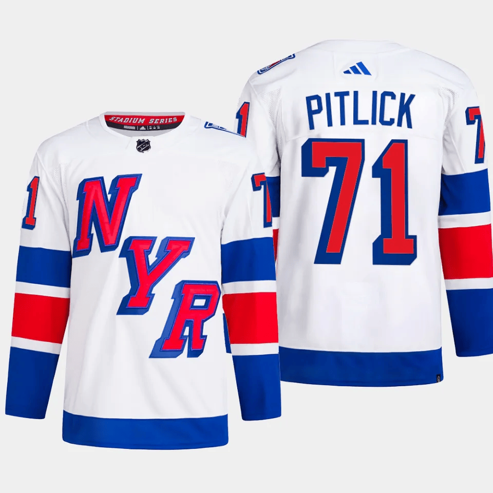 Tyler Pitlick 71 New York Rangers 2024 Stadium Series Primegreen Men Jersey - White