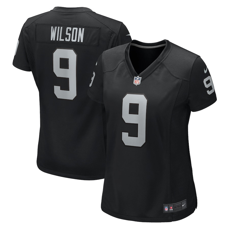 Tyree Wilson 9 Las Vegas Raiders Women's Team Game Jersey - Black Js6082