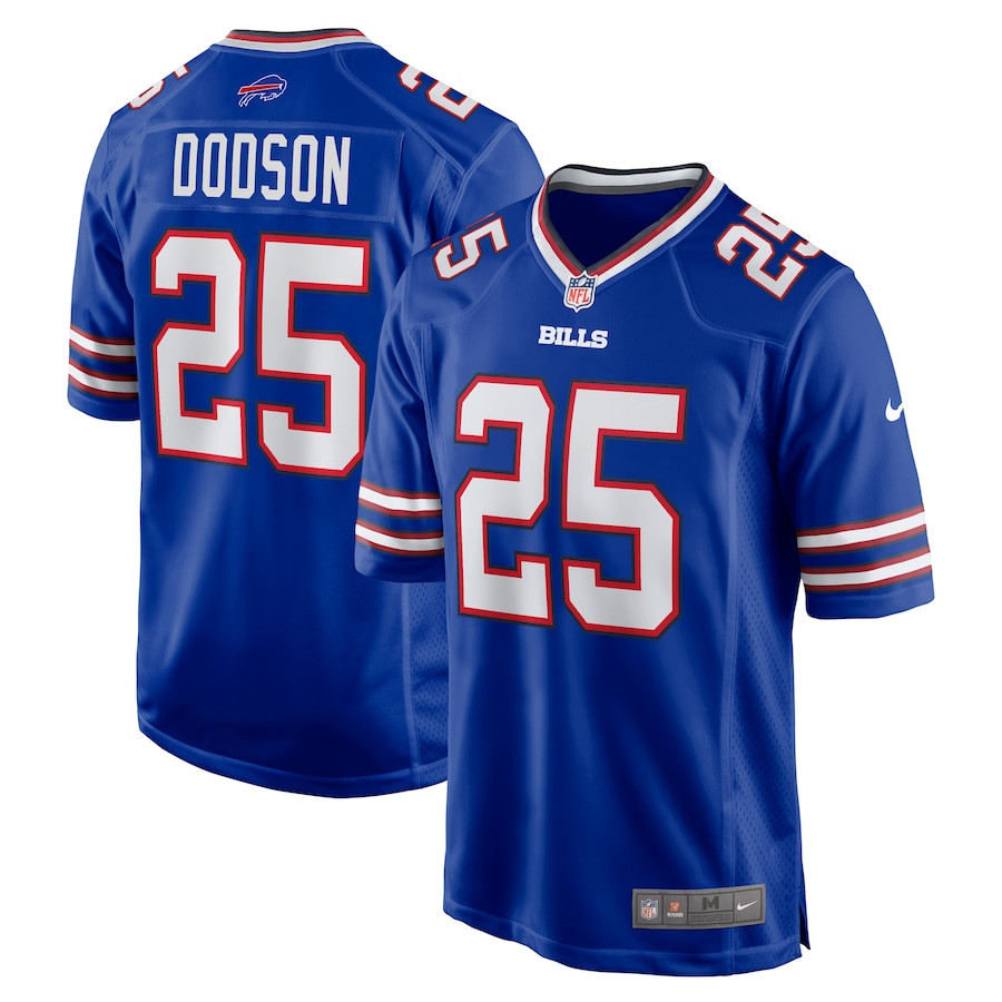 Tyrel Dodson 25 Buffalo Bills Game Men Jersey - Royal Js1858