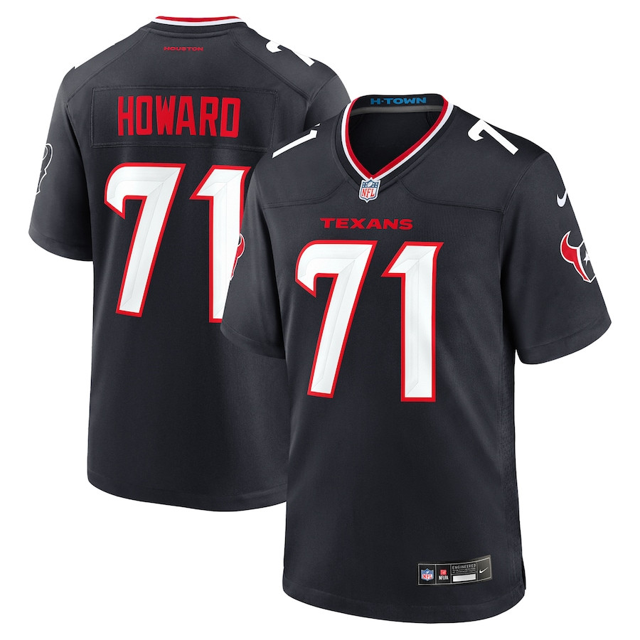 Tytus Howard 71 Houston Texans Team Game Men Jersey - Navy Js2026
