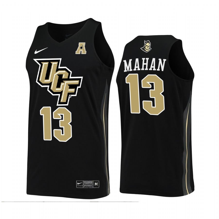 Ucf Knights Brandon Mahan 13 Jersey College Basketball Black Uniform