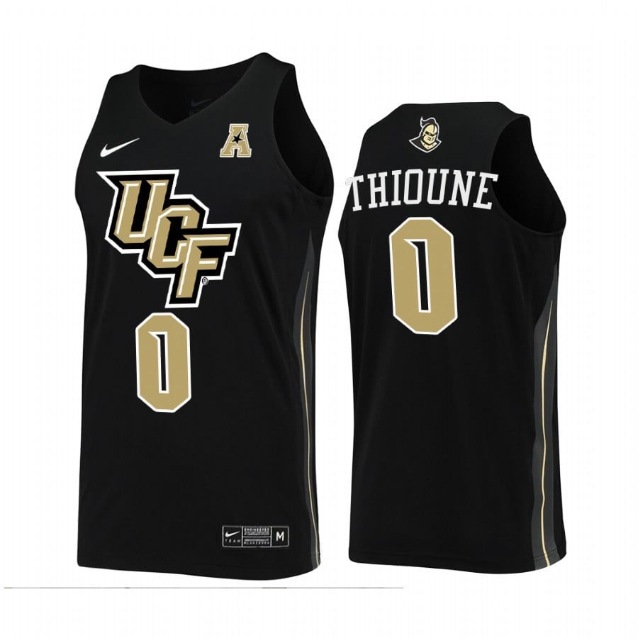 Ucf Knights Lahat Thioune 0 Jersey College Basketball Black Uniform