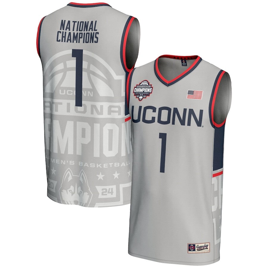 Uconn Huskies 2024 Ncaa Men's Basketball National Champions Fashion Jersey - All Over Printed