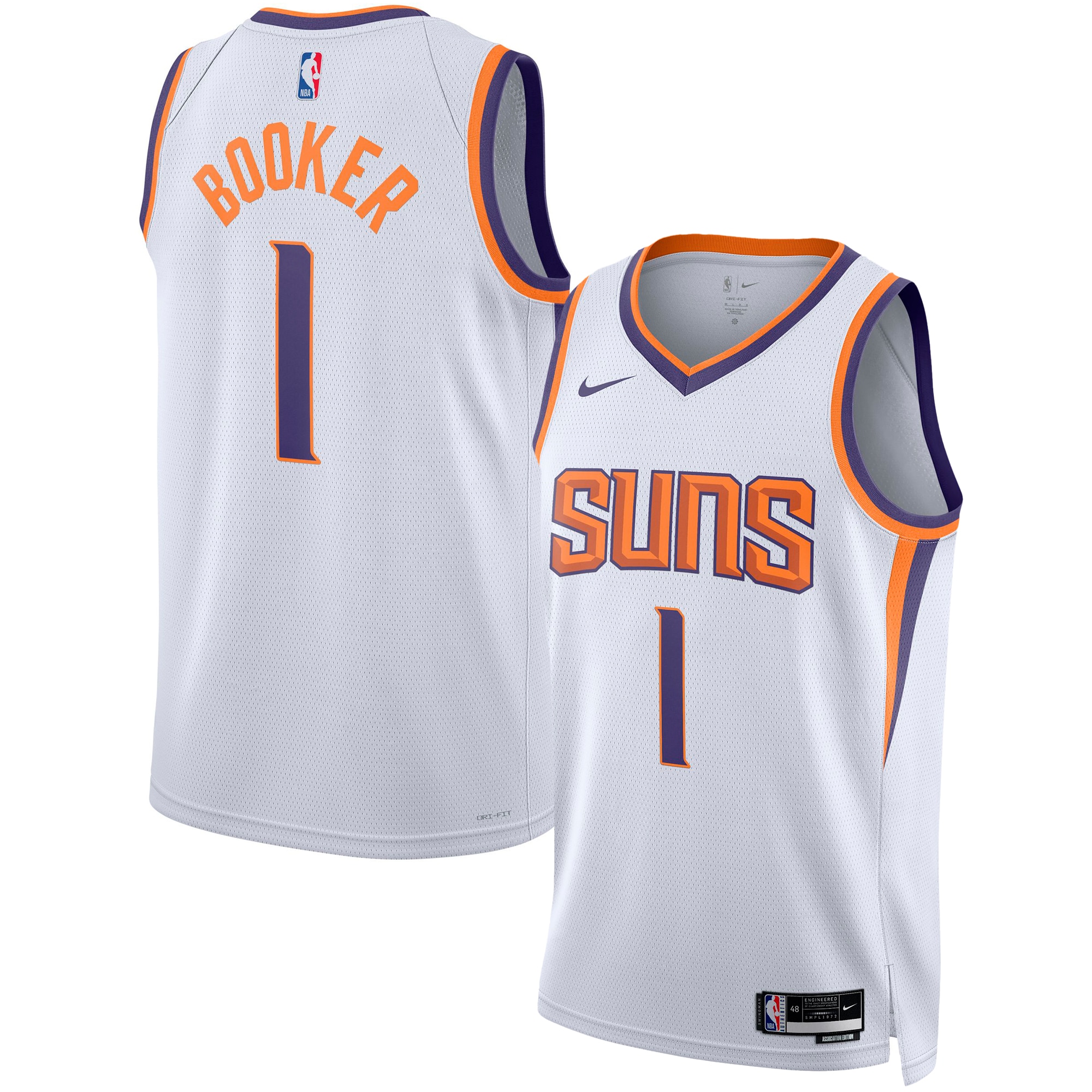 Unisex Devin Booker White Phoenix Suns Swingman Jersey - Association Edition