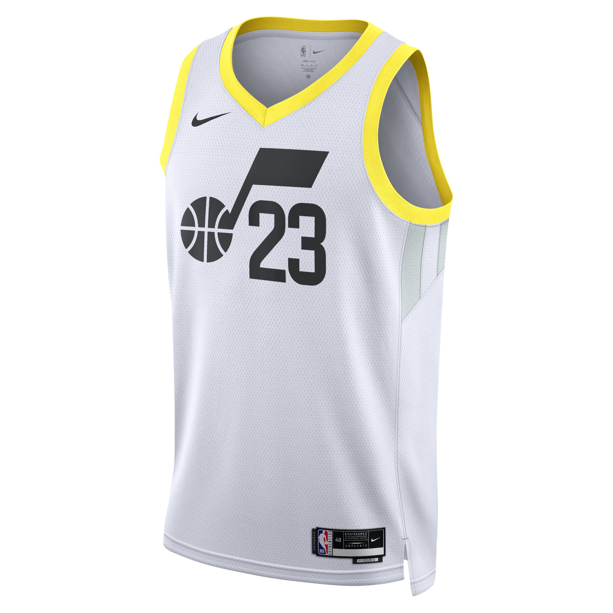 Utah Jazz Association Edition Swingman Jersey - White - Lauri Markkanen - Unisex