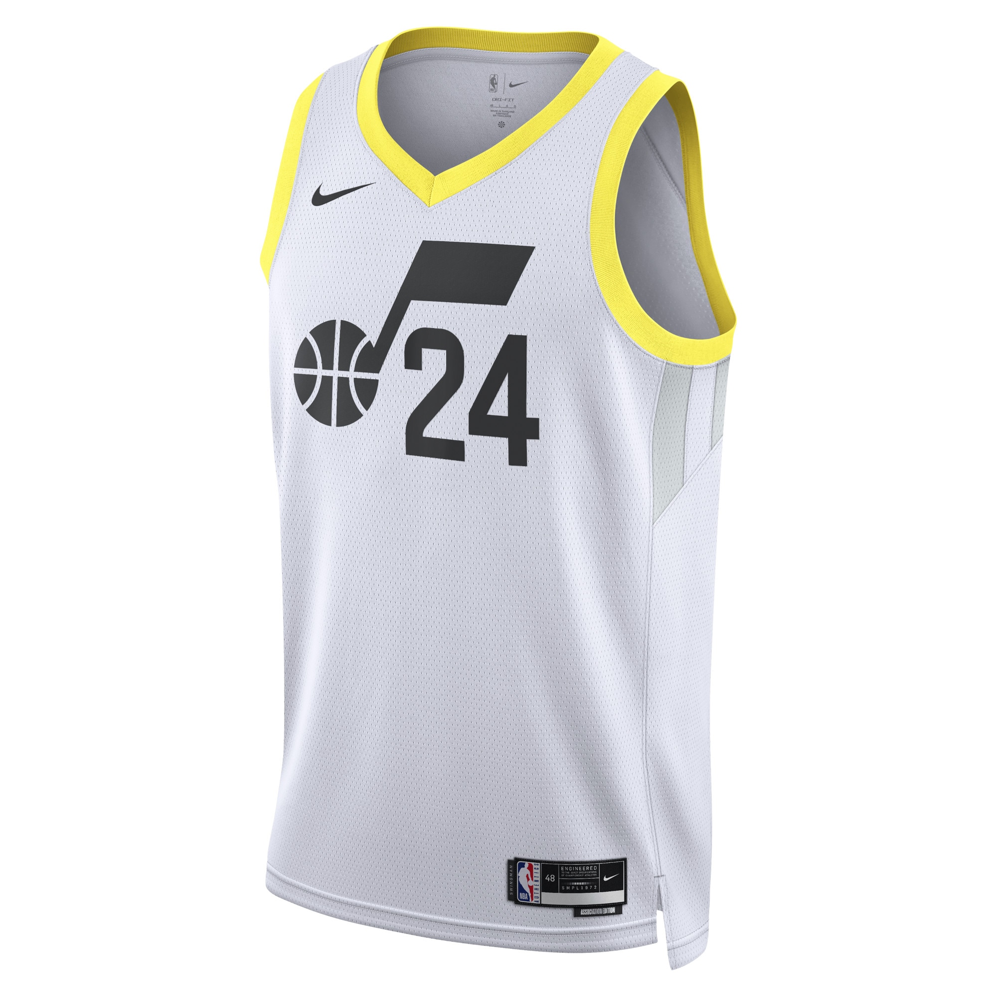 Utah Jazz Association Edition Swingman Jersey - White - Walker Kessler - Unisex