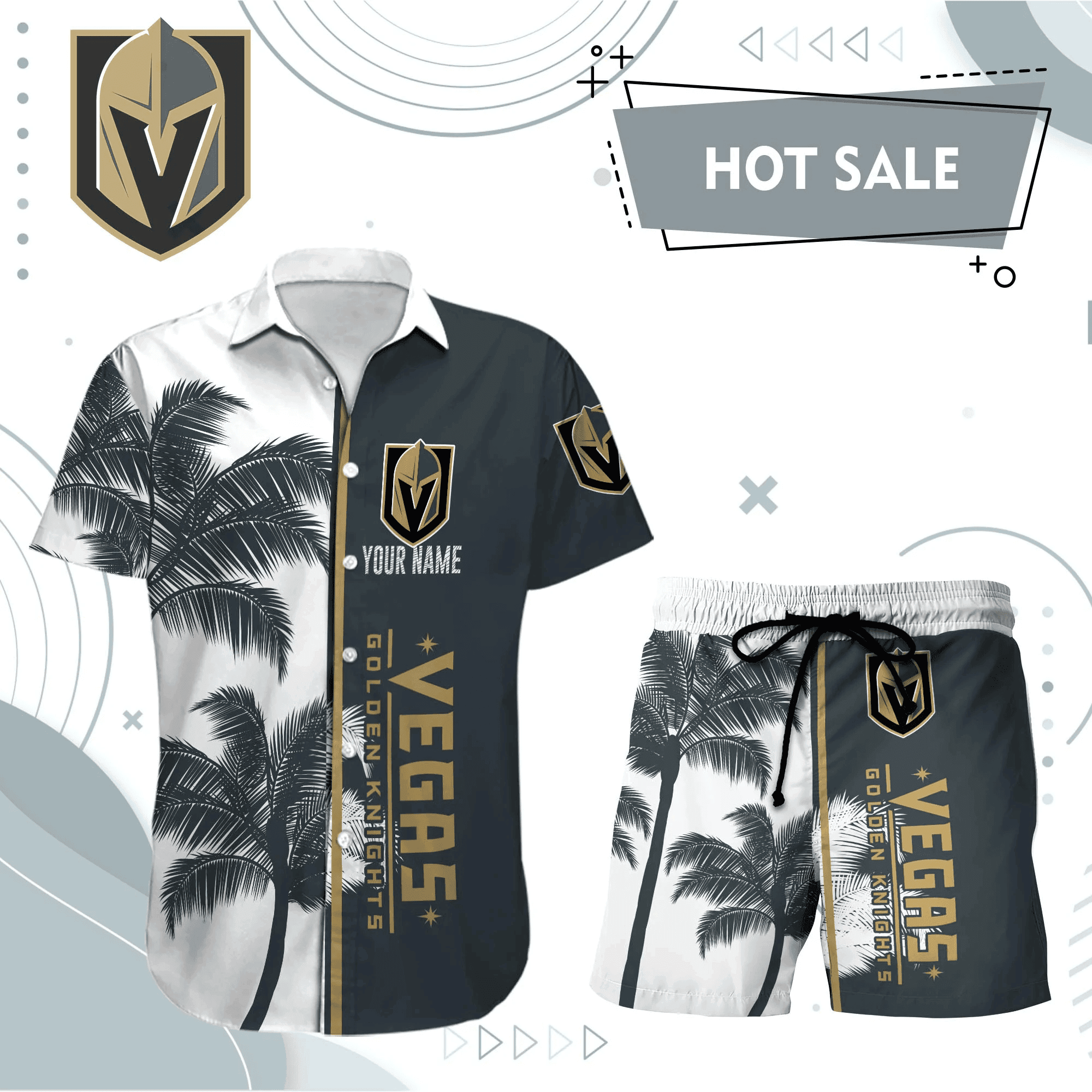Vegas Golden Knights Hawaiian Shirt And Set - Customized