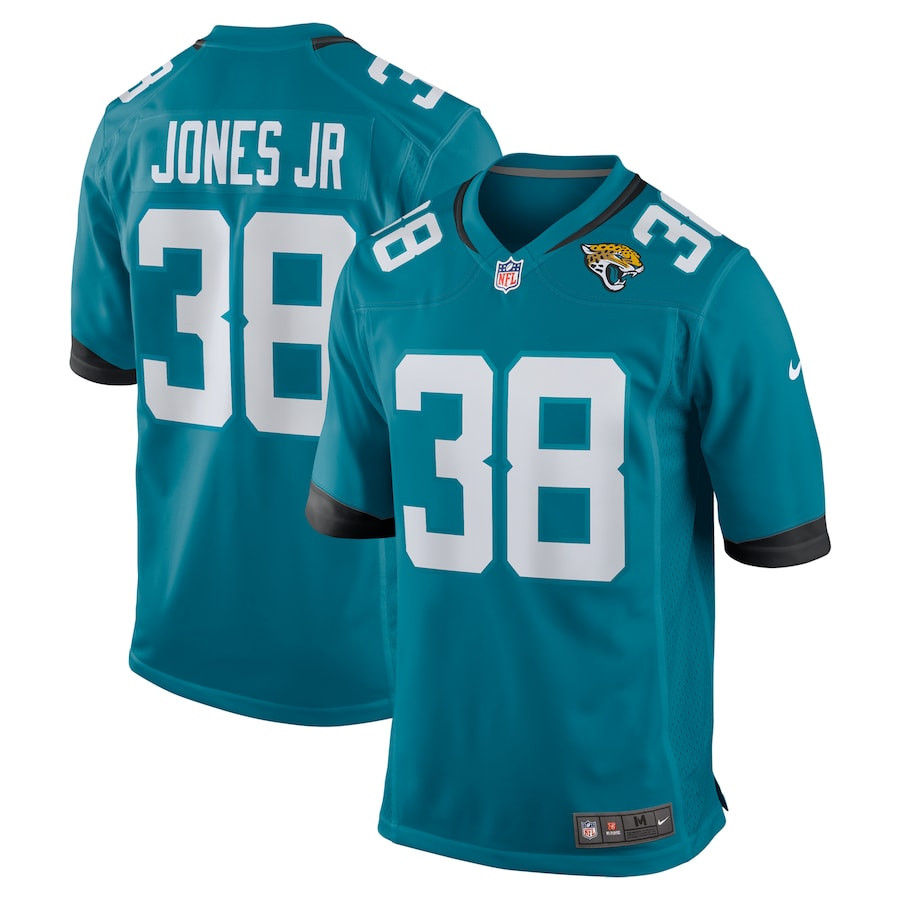 Velus Jones Jr. 38 Jacksonville Jaguars Team Game Men Jersey - Teal Js7341