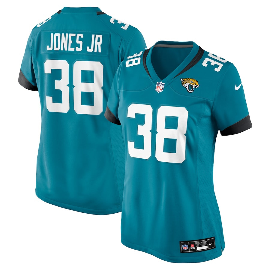 Velus Jones Jr. 38 Jacksonville Jaguars Women's Game Jersey - Teal Js2069