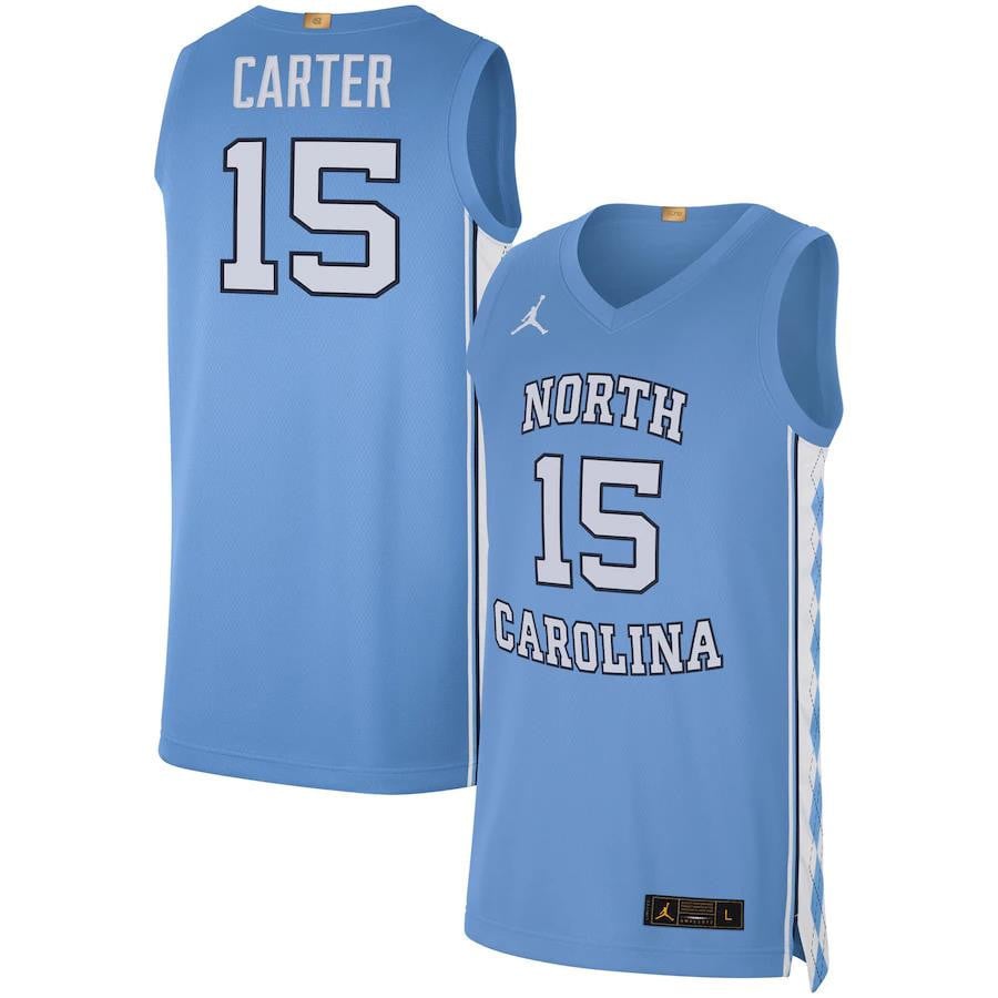 Vince Carter North Carolina Tar Heels Jordan Limited Basketball Jersey - Carolina Blue