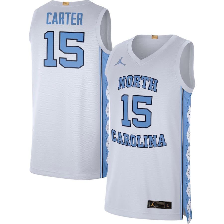 Vince Carter North Carolina Tar Heels Jordan Player Limited Basketball Jersey - White