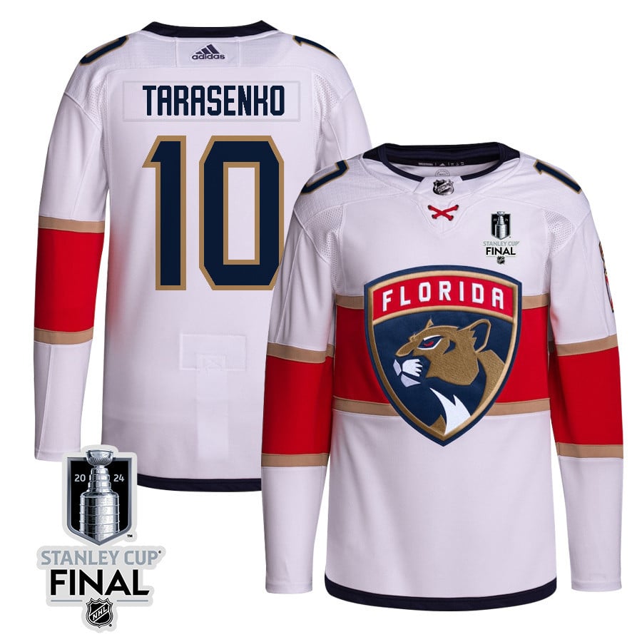 Vladimir Tarasenko 10 Florida Panthers 2024 Stanley Cup Final Away Breakaway Jersey - Men, White
