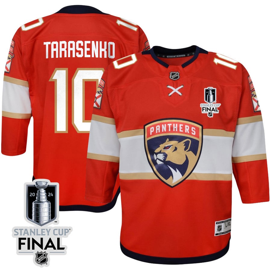 Vladimir Tarasenko 10 Florida Panthers 2024 Stanley Cup Final Youth Home Breakaway Jersey - Red
