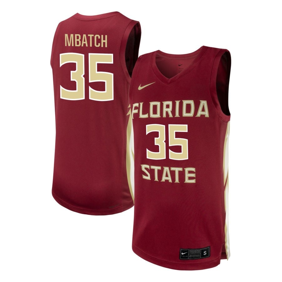 Waka Mbatch 35 Florida State Seminoles Nil Men's Basketball Jersey - Garnet