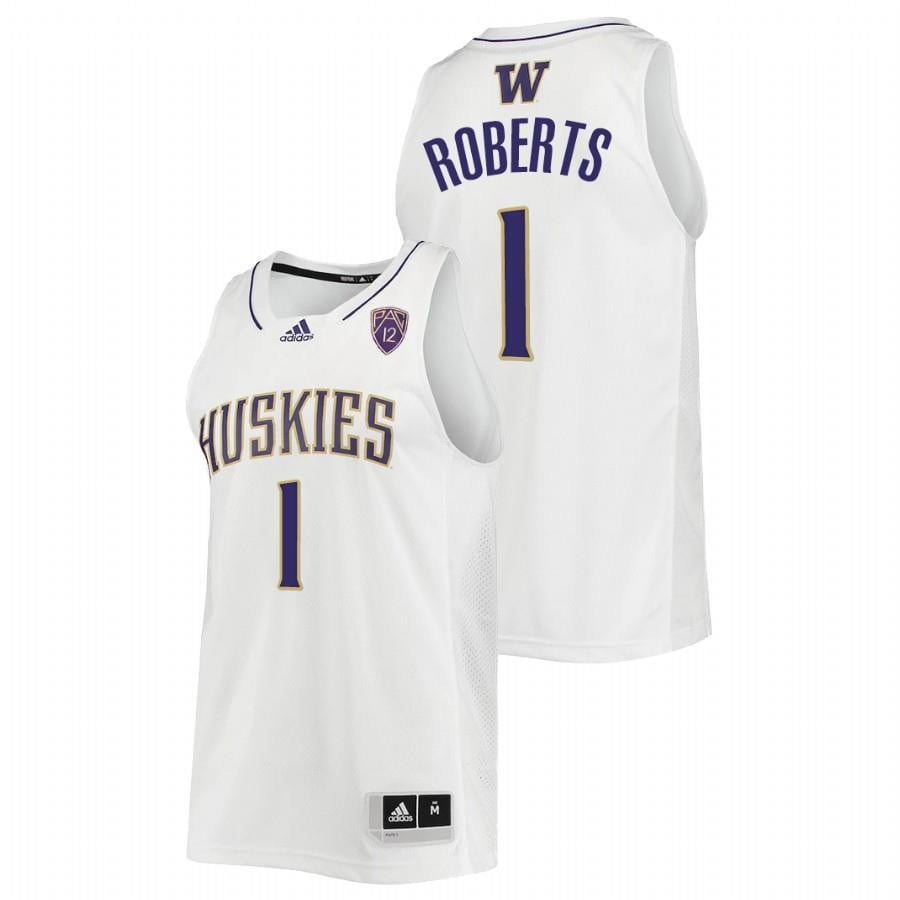 Washington Huskies Nate Roberts 2022 White College Basketball Men Jersey