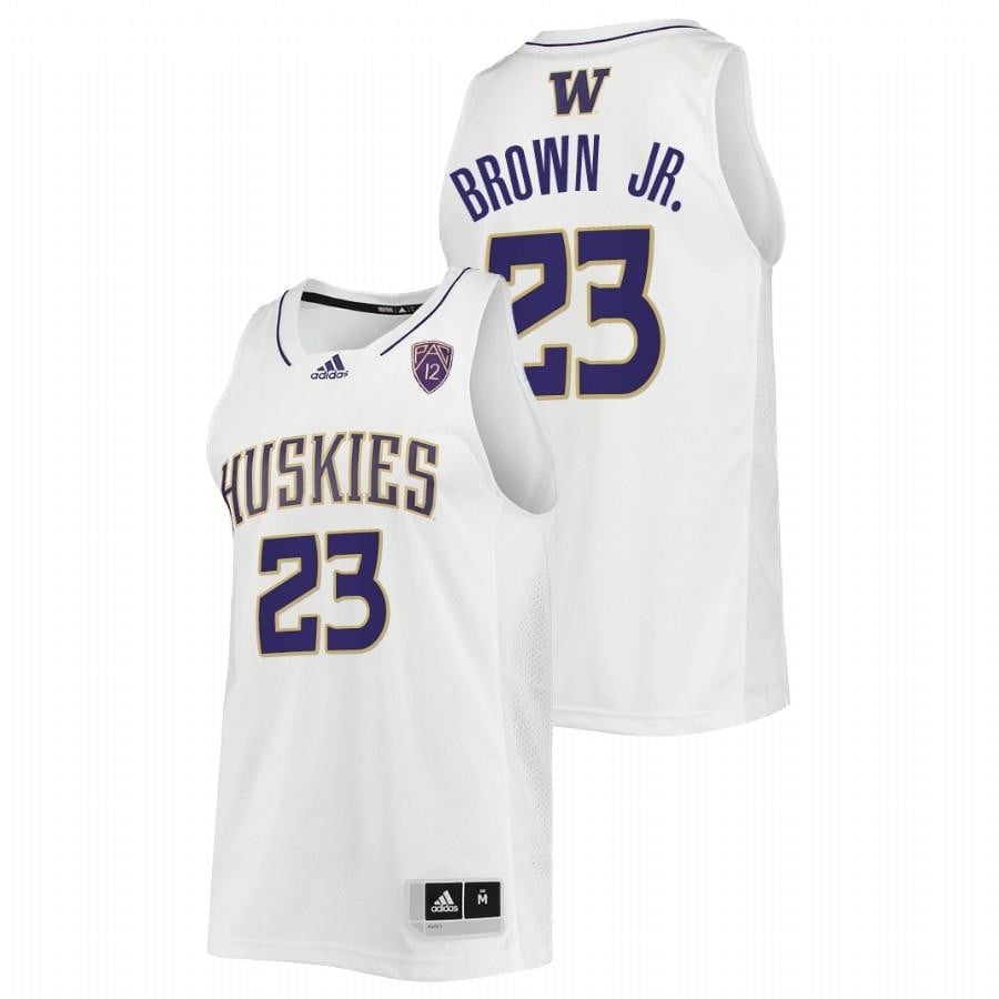 Washington Huskies Terrell Brown Jr. 2022 White College Basketball Men Jersey