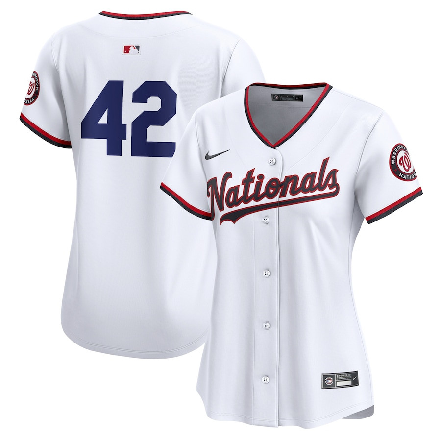 Washington Nationals 2024 Jackie Robinson Day Home Limited Women Jersey - White