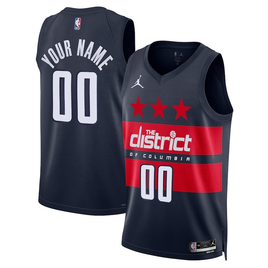 Washington Wizards 2024/25 Unisex Swingman Custom Jersey - Statement Edition - Navy